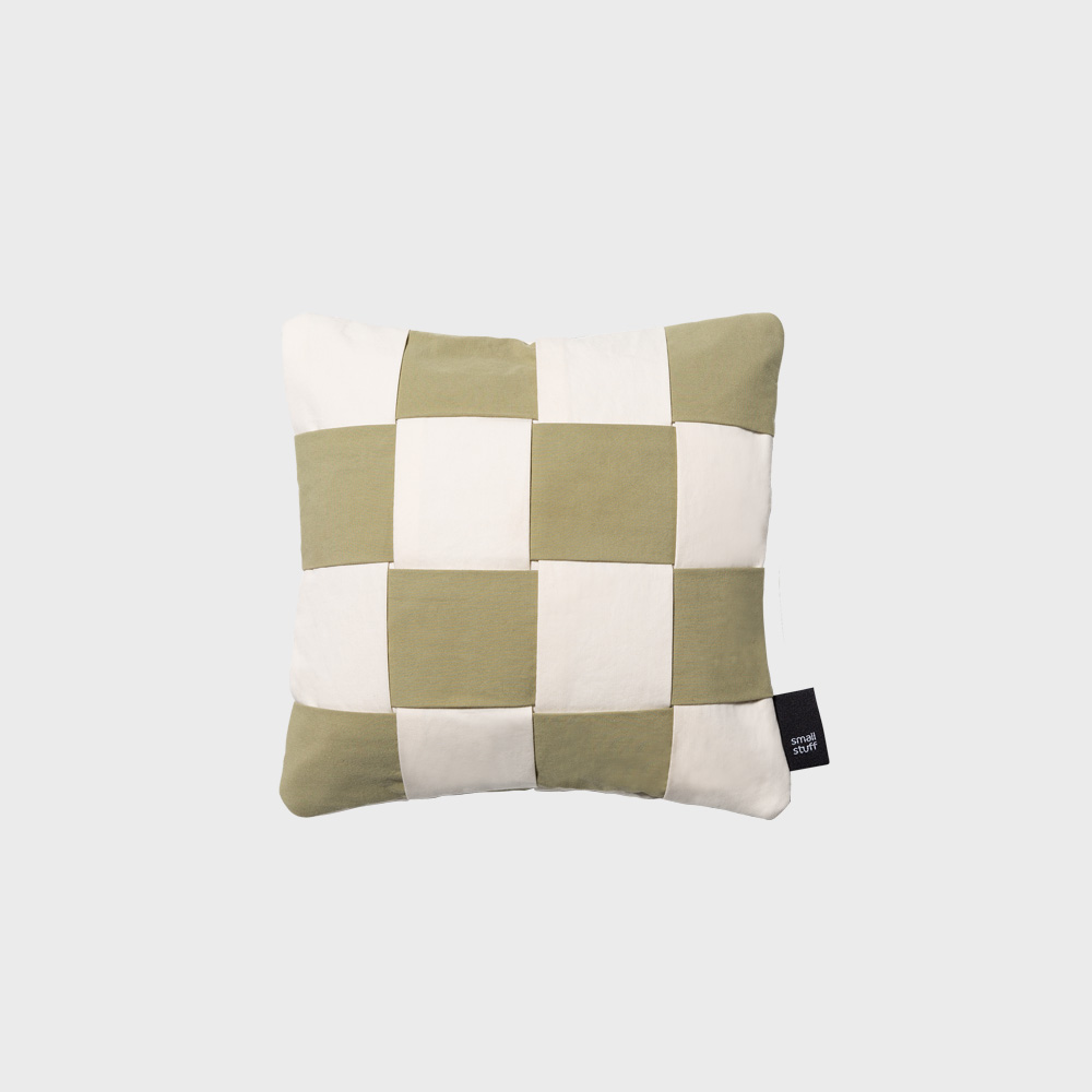WOVEN NOSEWORK CUSHION OLIVE