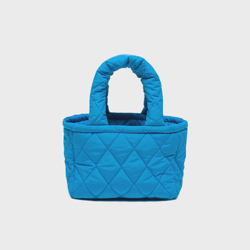QUILTED MINI BAG BLUE