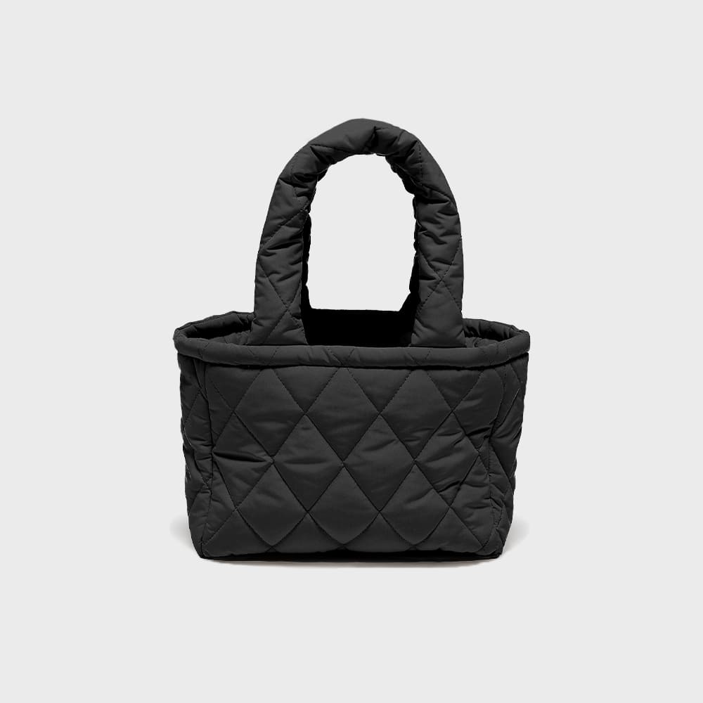 QUILTED MINI BAG BLACK