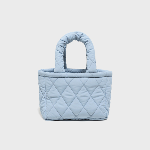 QUILTED MINI BAG PALE BLUE